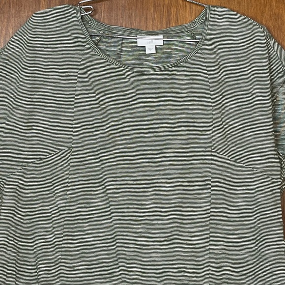J. Jill Woman’s Short Sleeve Striped Casual Tee Size Small - Picture 2 of 7